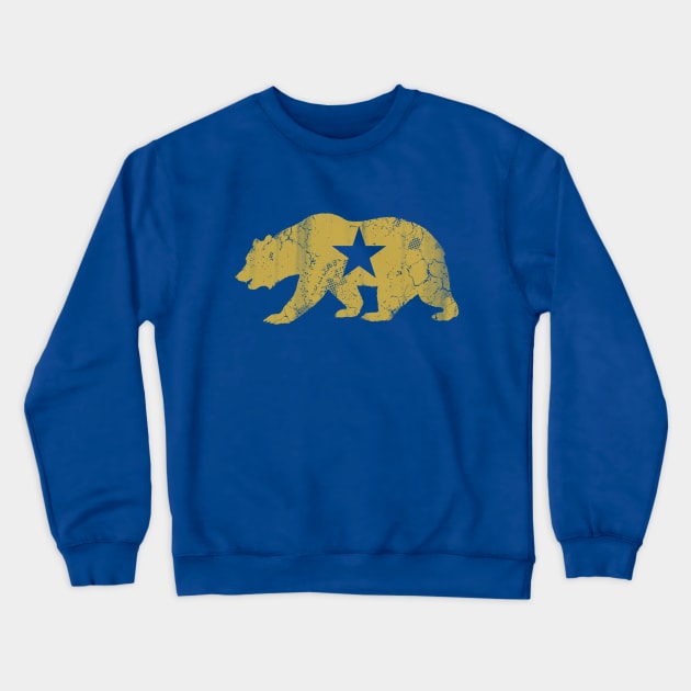 Retro California Golden State Bear Crewneck Sweatshirt by E